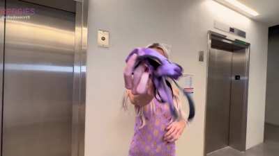 Dressed appropriately for a night of fun