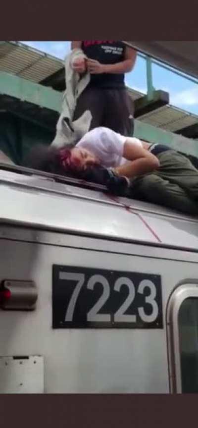 Smh train surfing gone wrong