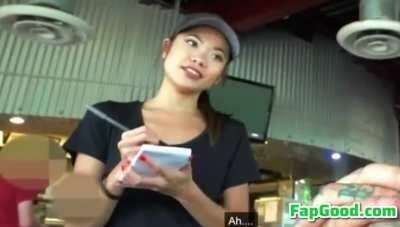 Excellent service from an Asian waitress