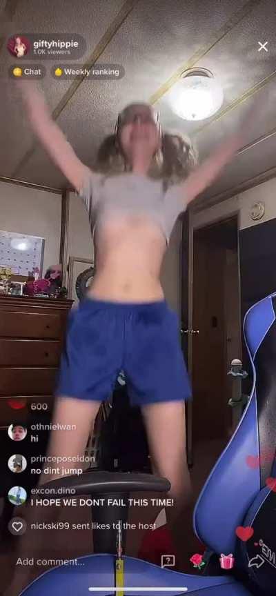 Flashing Nipple Piercing Nipslip TikTok Tits Porn GIF by 117343