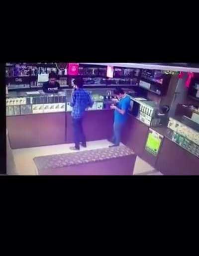 Man lights cigarette without knowing there was a gas leak