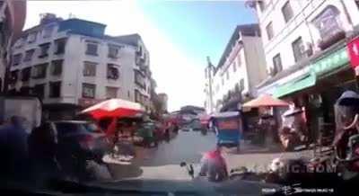 POS Driver rams car into crowd