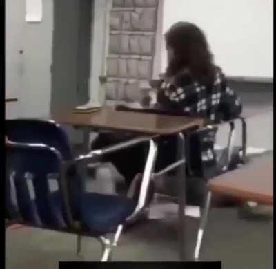 Wrestler slams guy repeatedly during class