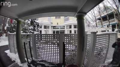 The one time I decide to leave my house that day