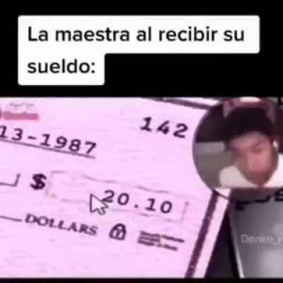 La maestra/o de Matematicas