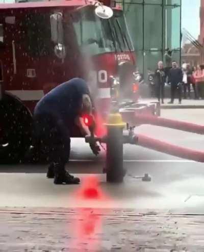 Sometimes the hydrant flushes you