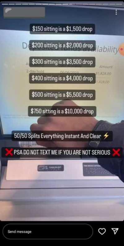 Interesting Stuff You Find on Instagram Part 1: I think I stumbled upon how a lot of these Chicago 'kids' afford $500 Gucci t-shirts, $1,100 pairs of Balenciaga shoes, etc. It's not drug-dealing. More info in the comment section...