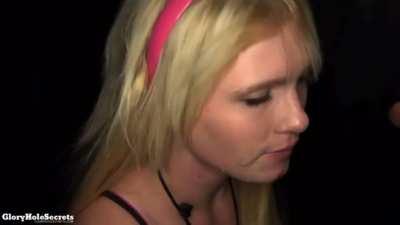 She doesn’t let him finish and leves him twitching