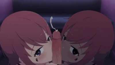 Twins sharing your cock! (Kamuo)