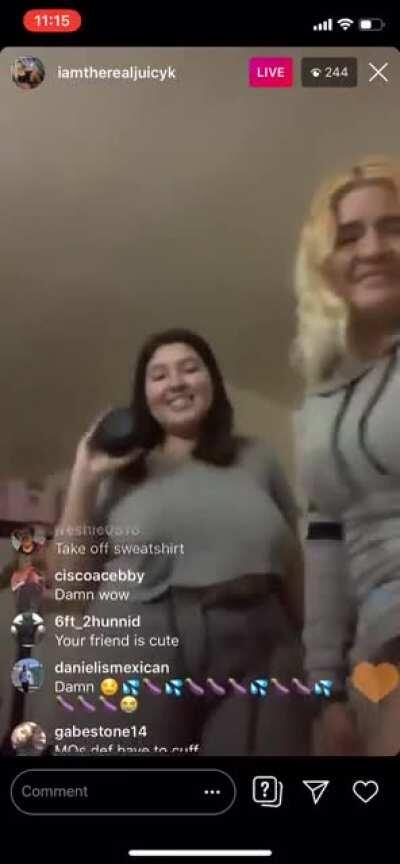 Iamjuicyk drunk with her friend live