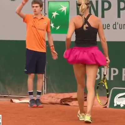 Collins upskirt 🥵