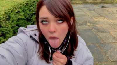 Nothing can stop me from making this face, even being out in public¬