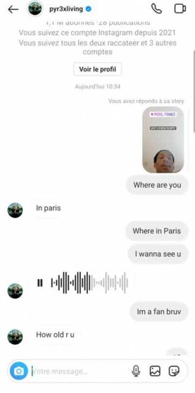 I just wanted to meet my favorite artist 😔