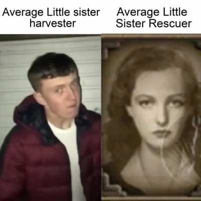 Average little sister harvester vs Average little sister rescuer