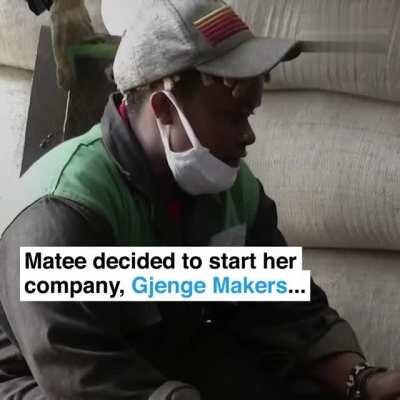 This Kenyan entrepreneur makes paving bricks out of the plastic wastes that are claimed to be stronger than concrete