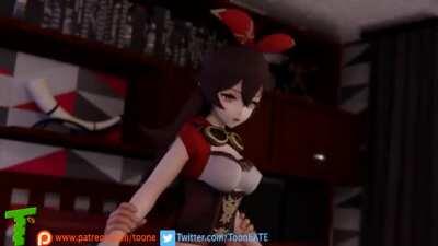 Amber Reverse Cowgirl (ToonE) [Genshin Impact]