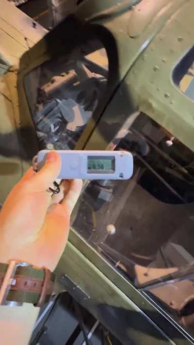 Today I learned about the Radium Girls… while measuring a WWII cockpit