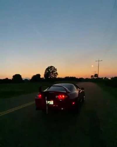 My uncle was filming a video of his car and noticed that something in the sky was moving super super fast during the slowmo video