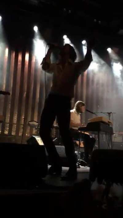 Reminiscing on old concerts. The first time I ever saw AM live was from the second row of a small venue 😭