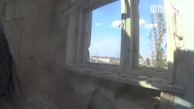 GoPro footage of Ukrainian combatant defending his position at the Eastern front.