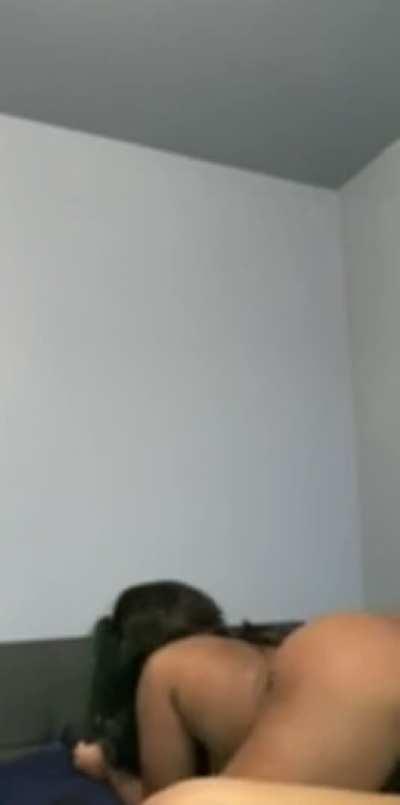 Your man fantasizes about me riding him like this but knows he can never get near me and is stuck with a white bitch like you