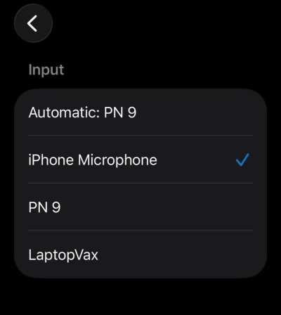 Audio input changes itself automatically while I am on call.