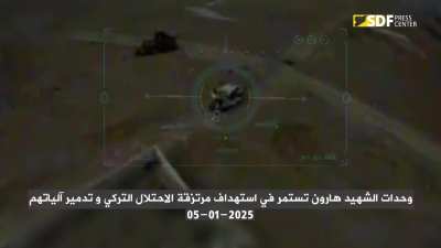 SDF Attacked SNA Vehicles on Manbij Front in Aleppo, Syria