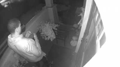 This man violently broke into my home