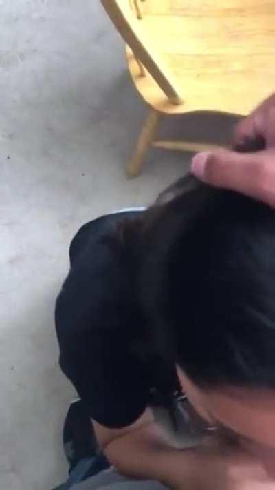 Sister’s friend sucked me off so good I made her swallow my load