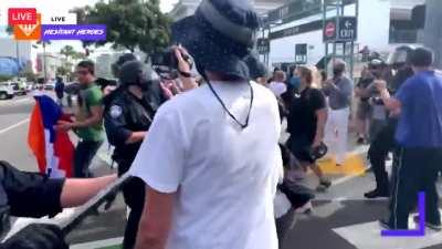 Trumper picks fight with antifa and it doesn't go well