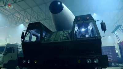 Video of Kim Jong un at the test-launch of powerful missile for nuclear attacks.