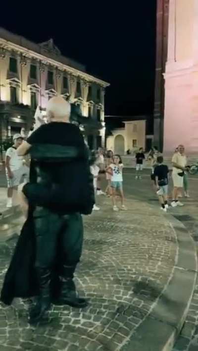 Batman to the rescue..so heartwarming!