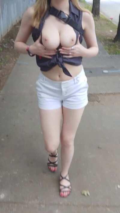 Bouncing down the street [gif]