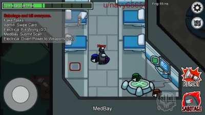 1 round win with 7 kills stacked in medbay.