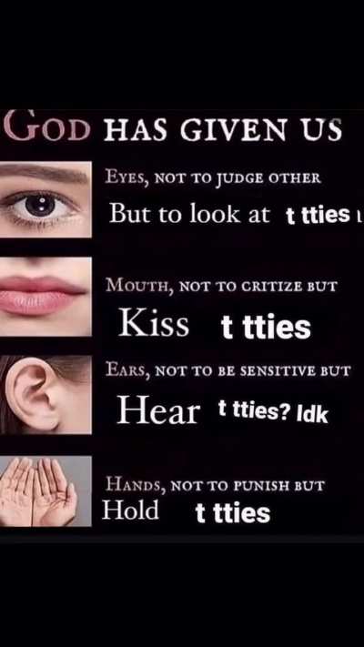 Yessss, the best body part