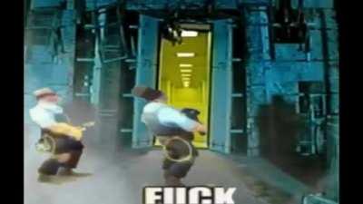 Engineer opening the gates of backrooms