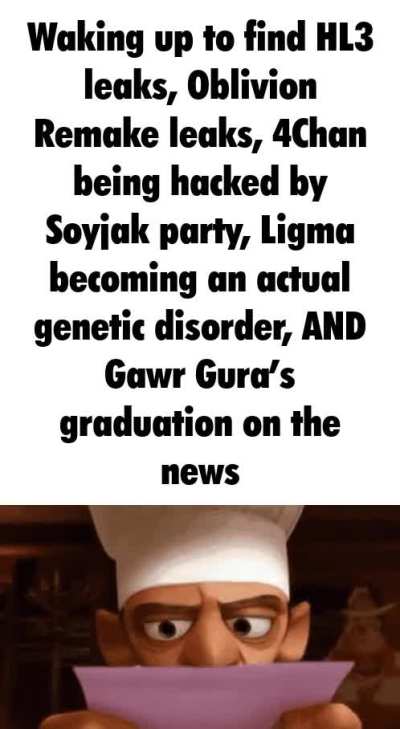 Just your average Tuesday (R.I.P. Gura)