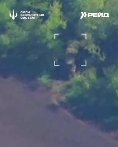 A reconnaissance drone of the operators of the 413th RAID battalion is watching how the Borisoglebsk-2 electronic warfare system was hit from a distance of about 70 km. May 2025.