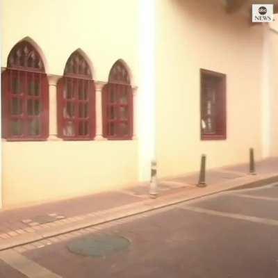 Lady showing off her dress