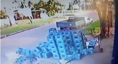 WCGW Saving a falling beer case.