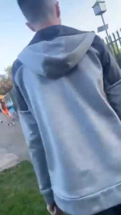 Scumbags robbing a kid in Falls Park