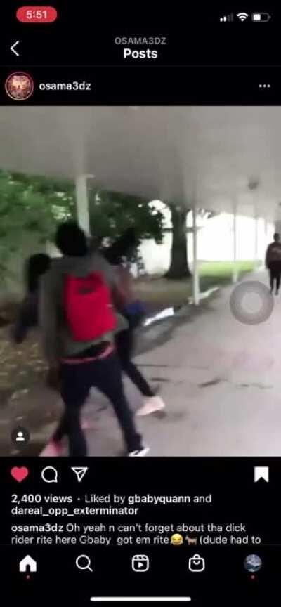 Gbaby Quan (300) high school fight 👊🏾