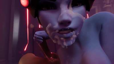 Widowmaker sucking her pet dry