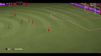 Just trying to clear the ball to end the game aaaaaand this happens...