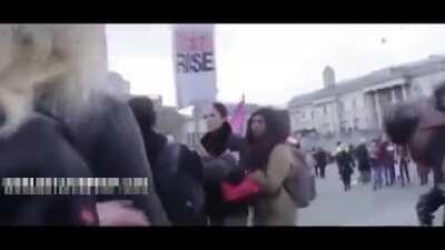 Slight Kerfuffle Between Protesters