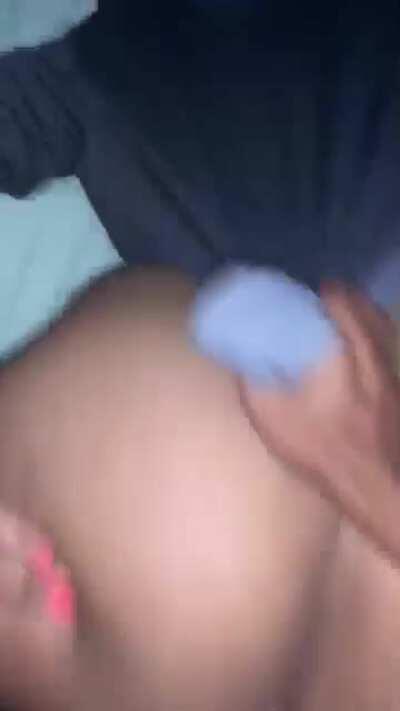 5h31byj@y fatass getting hit doggy style booty be moving