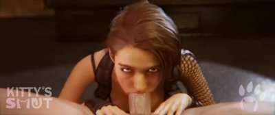 Jill Valentine Blowjob POV (Sound Update) (KittysSmut) [Resident Evil]