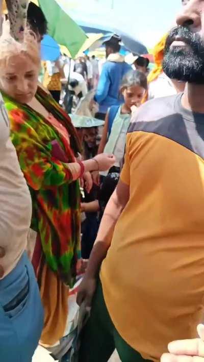 Dude thought he could get away with the rub & run maneuver 