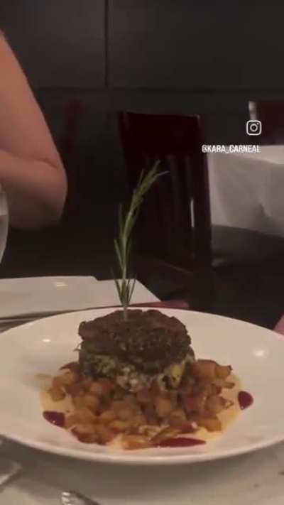 Girls can't be serious at a fine dining restaurant