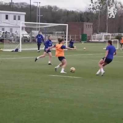 Thiago Silva supporting/watching the women's team practice